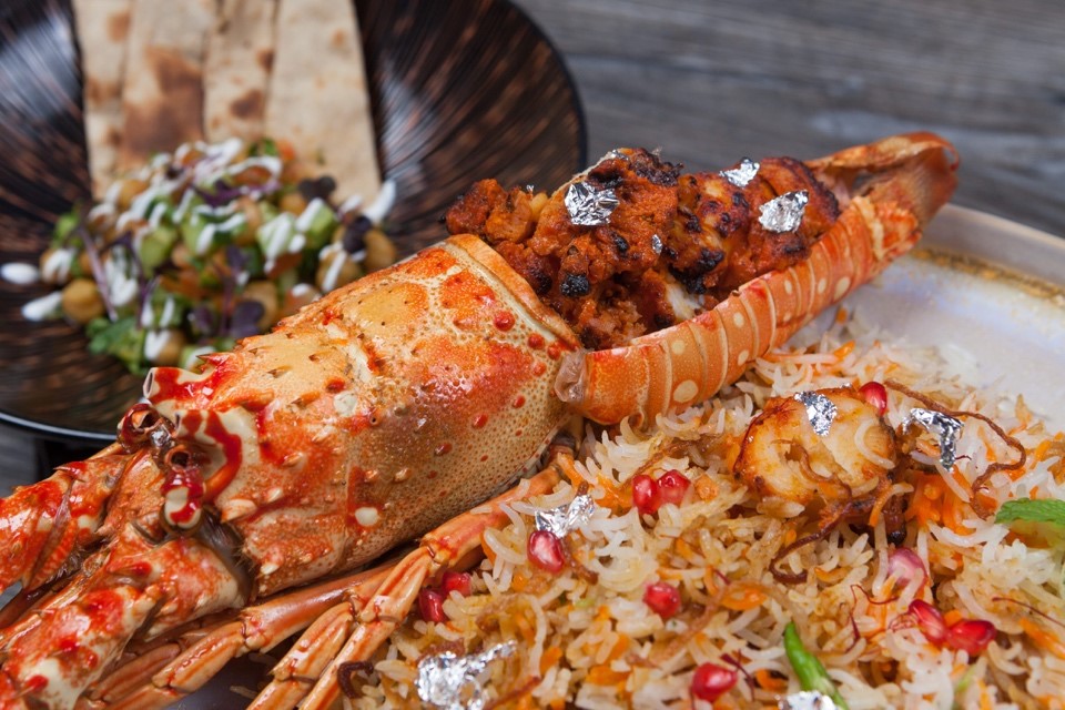 Tandoori lobster